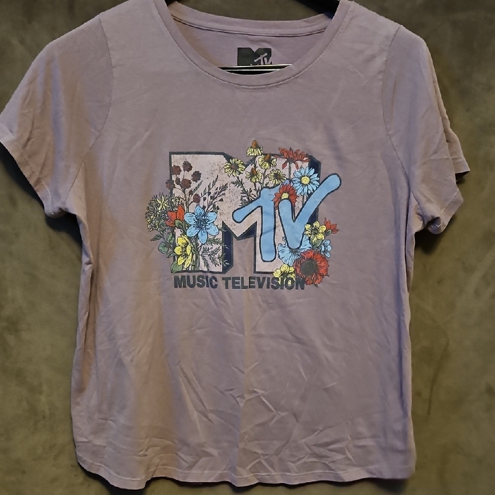 MTV Logo Tee in Earthy Tones